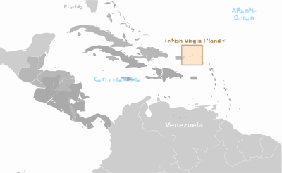 British Virgin Islands location label clipart
