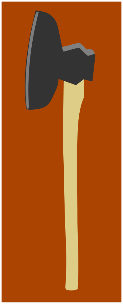 Broadaxe clipart