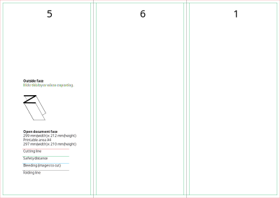 Brochure a4 z blending clipart