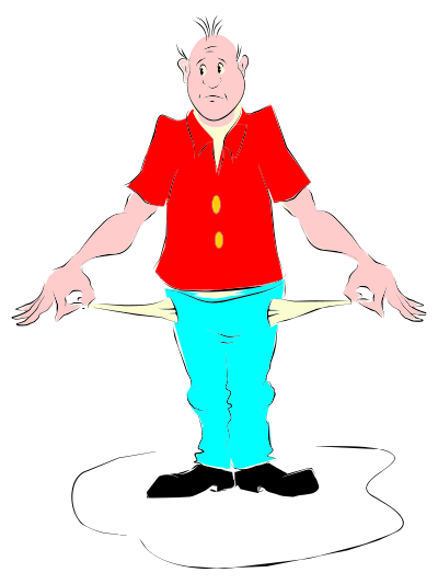 Broke Man clipart