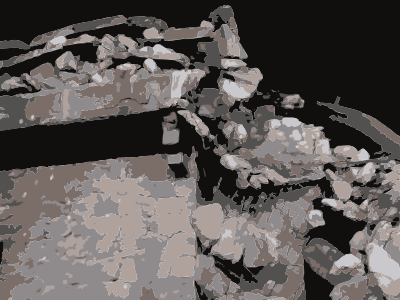 Broken Brick Building Damascus clipart