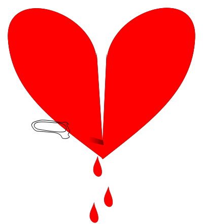 Broken heart clipart