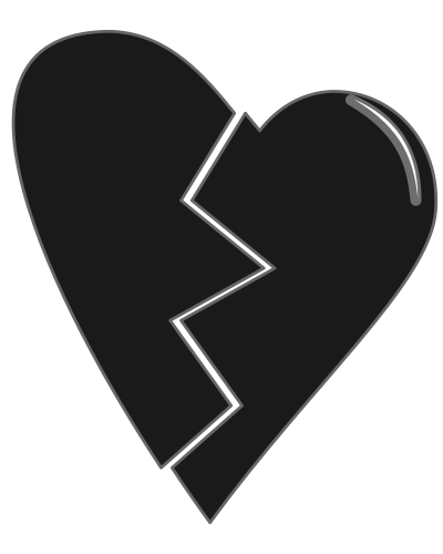Broken heart clipart