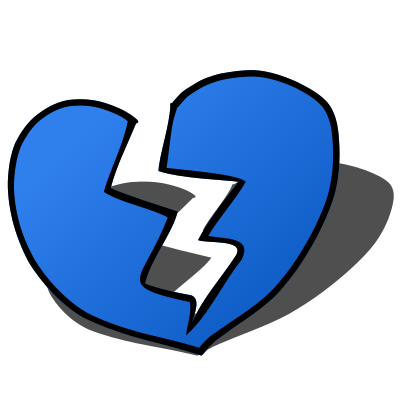 Broken heart clipart