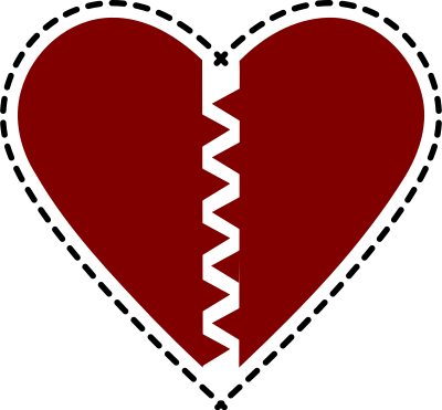 Broken Hearts clipart