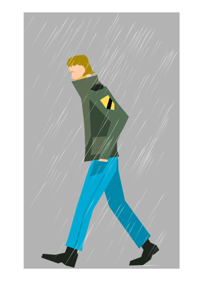Broken man clipart
