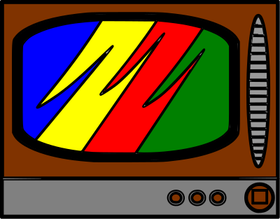 Broken TV clipart