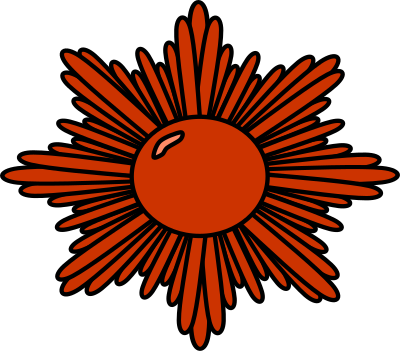 Bronze decorative starburst clipart