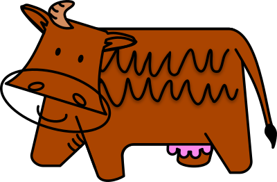 Brown Cow clipart