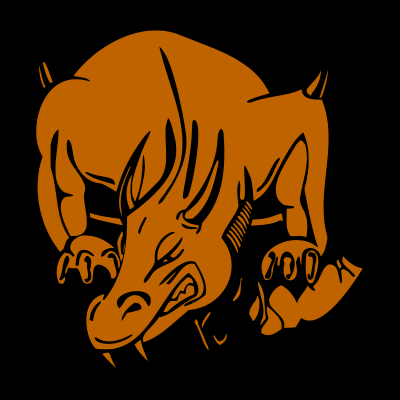 Brown dragon clipart