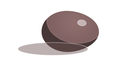 Brown egg clipart