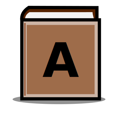 Brown Fat Book clipart