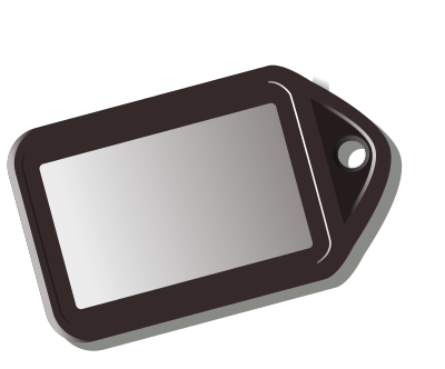 Brown Key Tag clipart