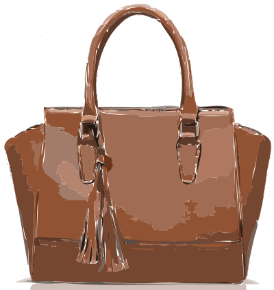 Brown Leather Bag NO LOGO clipart