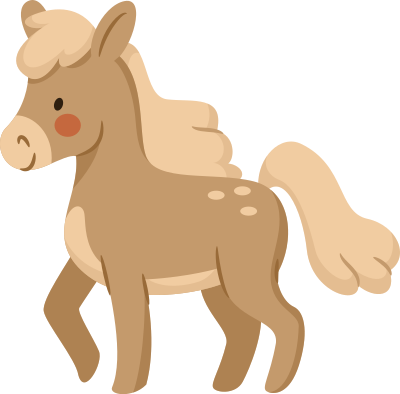 Brown Pony clipart