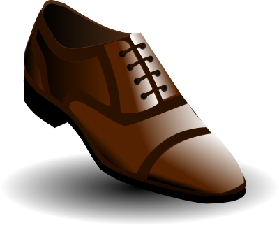 Brown shoes clipart