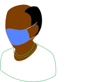 Brown Surgeon Wearing Blue Mask (Remix) clipart
