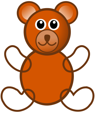 Brown teddy clipart
