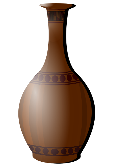 Brown vase clipart. clipart