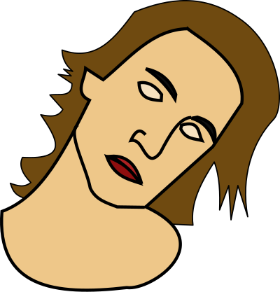 Brunette girl clipart