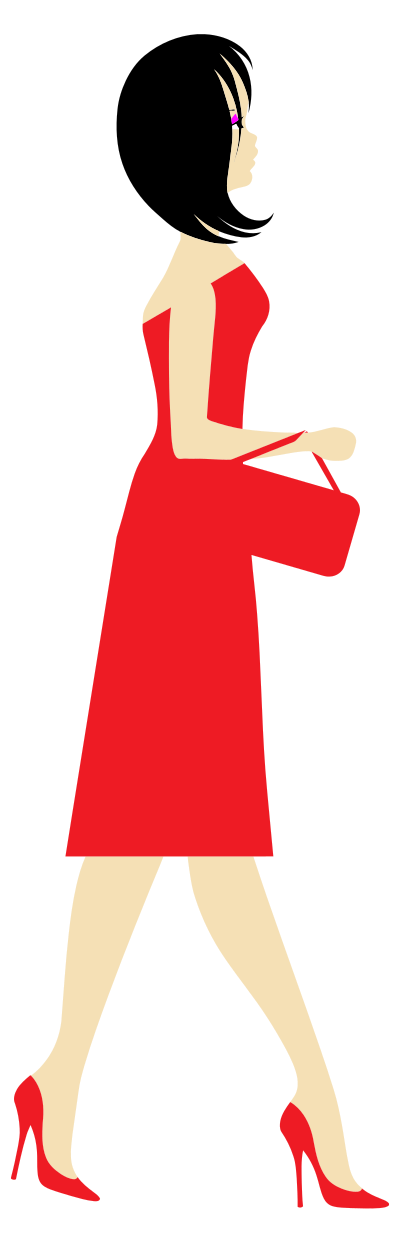 Brunette Woman Profile clipart