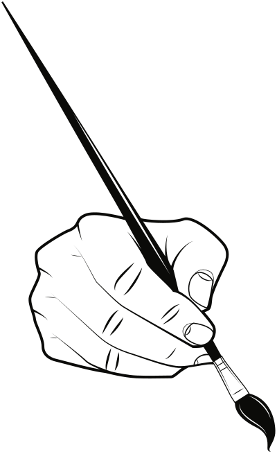 Brush in Hand clipart