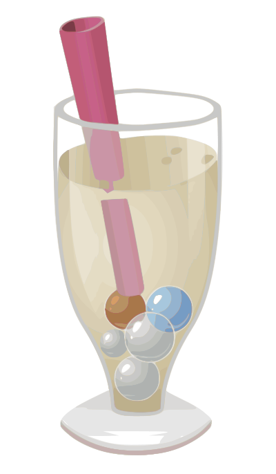 Bubble-tea-glitch clipart