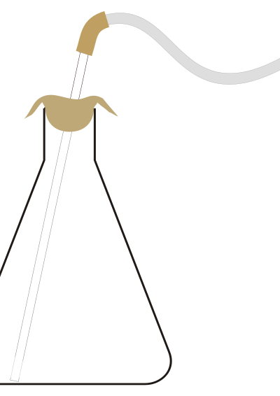 Bubbling erlenmeyer clipart