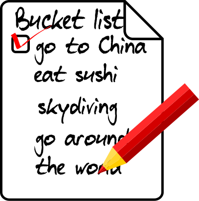 Bucket List clipart