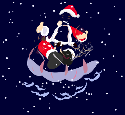 Buddha Santa clipart