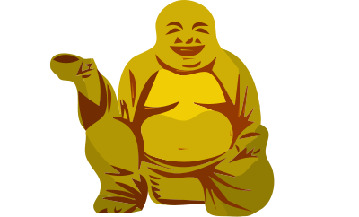 Buddha with cup clipart