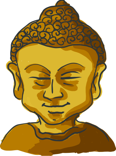 Buddha's head clipart