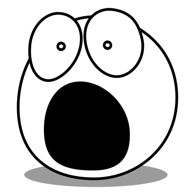 Buddy frightened clipart