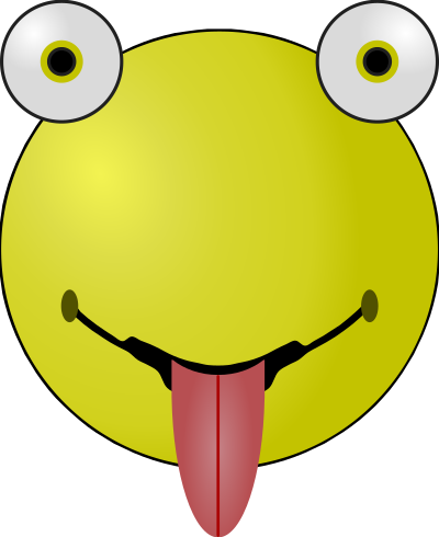 Bug Eyed and Tounge clipart