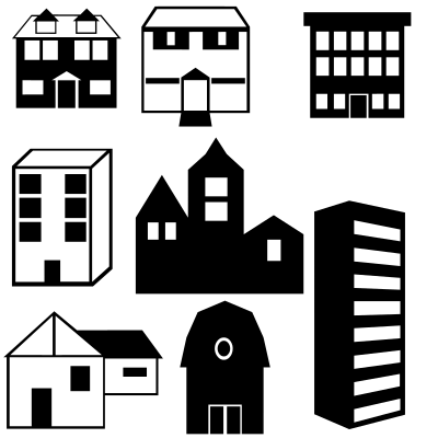 Buildings Silhouettes clipart