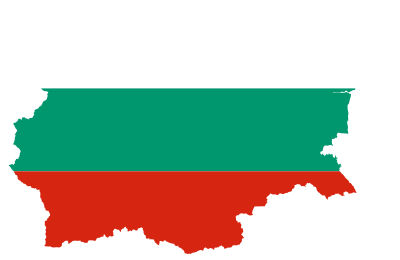Bulgaria Map Flag clipart