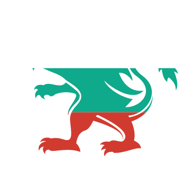 Bulgarian flag heraldic lion clipart