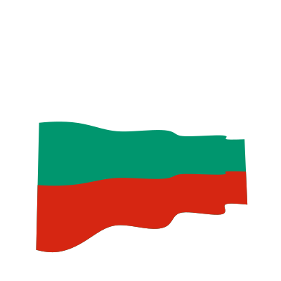 Bulgarian waving flag clipart