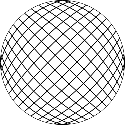 Bulging lines clipart