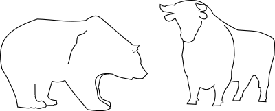 Bull and Bear clipart