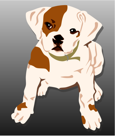 Bulldog Puppy clipart