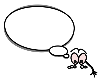 Bulle droite montre bas clipart