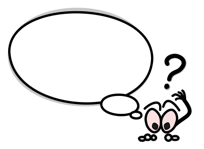 Bulle droite question clipart