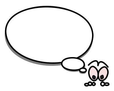 Bulle droite simple clipart