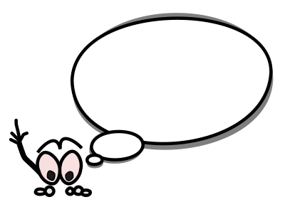 Bulle gauche montre haut clipart