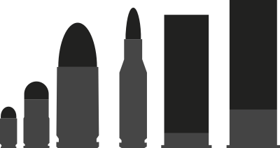 Bullet silhouettes clipart