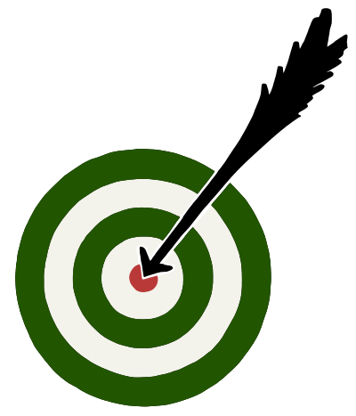 Bullseye with Arrow clipart