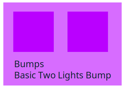 Bumps Basic Two Lights Bump clipart