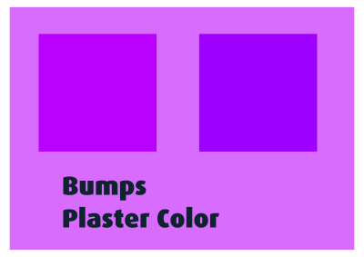 Bumps Plaster Color clipart