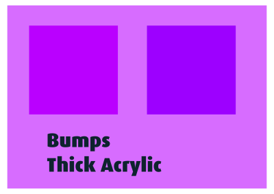 Bumps Thick Acrylic clipart